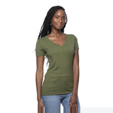 Royal Apparel Women's Viscose Hemp & Organic Cotton V-Neck T-Shirt – Style 64030 Made in USA