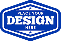 Rubber patch placeholder design for custom logo, perfect for branding on apparel and accessories.