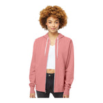 Independent Trading Co AFX90UNZ Unisex Lightweight Full-Zip Hooded Sweatshirt