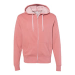 Independent Trading Co AFX90UNZ Unisex Lightweight Full-Zip Hooded Sweatshirt