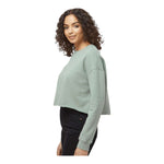 Independent Trading Co AFX24CRP Women's Lightweight Crop Crewneck Sweatshirt