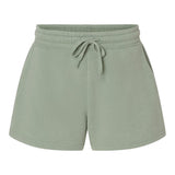 Independent Trading Co PRM20SRT Womens Lightweight California Wave Wash Fleece Shorts
