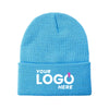 Custom Embroidered Unbranded Long Knit Beanie with Logo