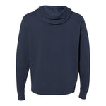 Independent Trading Co AFX90UNZ Unisex Lightweight Full-Zip Hooded Sweatshirt