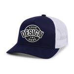 Custom Embroidered Pacific Headwear 105C 5-Panel Trucker Hat Snapback Cap - Flat Embroidery