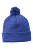 Sport-Tek STC37 Solid Pom Pom Beanie
