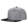 Unbranded Snapback Hat, Blank Flat Bill Cap