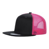 Unbranded 6-Panel Trucker Hat, Blank Flat Bill Mesh Cap