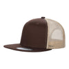 Unbranded 6-Panel Trucker Hat, Blank Flat Bill Mesh Cap
