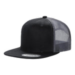 Unbranded 6-Panel Trucker Hat, Blank Flat Bill Mesh Cap