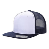 Unbranded 6-Panel Trucker Hat, Blank Flat Bill Mesh Cap