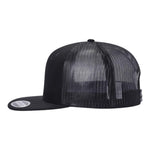 Unbranded 6-Panel Trucker Hat, Blank Flat Bill Mesh Cap