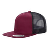 Unbranded 6-Panel Trucker Hat, Blank Flat Bill Mesh Cap