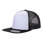 Unbranded 6-Panel Trucker Hat, Blank Flat Bill Mesh Cap