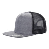 Unbranded 6-Panel Trucker Hat, Blank Flat Bill Mesh Cap