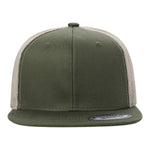 Unbranded 6-Panel Trucker Hat, Blank Flat Bill Mesh Cap