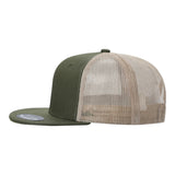 Unbranded 6-Panel Trucker Hat, Blank Flat Bill Mesh Cap