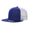 Unbranded 5 Panel Flat Bill Trucker Hat, Blank 5 Panel Mesh Back Cap