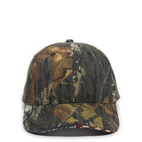 Outdoor Cap USA350 Camo with Flag Sandwich Visor Cap