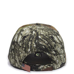 Outdoor Cap USA350 Camo with Flag Sandwich Visor Cap