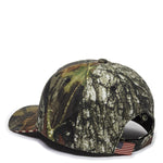 Outdoor Cap USA350 Camo with Flag Sandwich Visor Cap