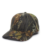 Outdoor Cap USA350 Camo with Flag Sandwich Visor Cap