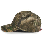 Outdoor Cap USA350 Camo with Flag Sandwich Visor Cap