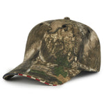 Outdoor Cap USA350 Camo with Flag Sandwich Visor Cap