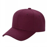 Unbranded Structured Baseball Cap, Blank 6 Panel Hat