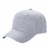 Unbranded Structured Baseball Cap, Blank 6 Panel Hat