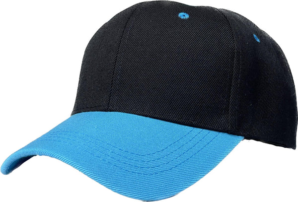 Unbranded 2 Tone Baseball Cap, Blank Structured Hat
