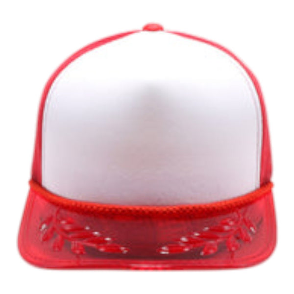 PitBull TRN10 5 Panel Transparent Bay Leaf Sponge Trucker Cap