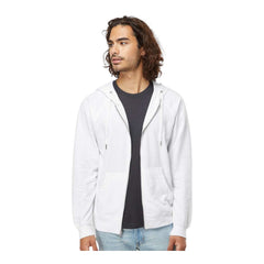Independent Trading Co SS1000Z Unisex Icon Lightweight Loopback Terry Full-Zip Hooded Sweatshirt - 