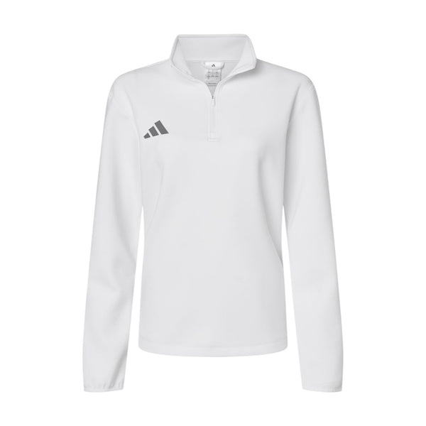 Adidas AT401 Women's 3-Stripes Quarter-Zip Pullover