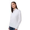 Adidas A709 Women's Textured Stripe Quarter-Zip Pullover