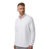 Adidas A708 Men's Textured Stripe Quarter-Zip Pullover