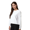 Adidas A1014 Women's Beyond Side-Snap Crewneck Sweatshirt