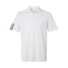 Adidas A719 Men's Performance 3-Stripes Climacool Polo