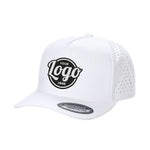 Custom Embroidered Unbranded 5 Panel Perforated Laser Mesh Hat Waterproof Cap