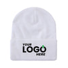 Custom Embroidered Unbranded Long Knit Beanie with Logo