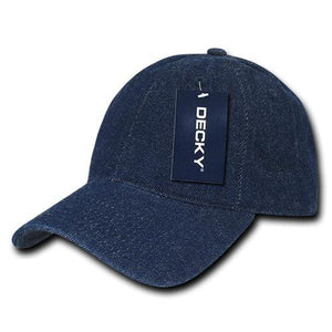 Decky 235 - 6 Panel Low Profile Relaxed Denim Cap - CASE Pricing - 