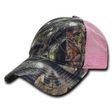 Wholesale Bulk Hybricam Camo Trucker Dad Hat - 227 - Camo/Pink