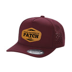 Custom Patch Unbranded 5 Panel Perforated Laser Mesh Hat Waterproof Cap