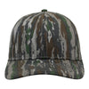 The Game GB515C Camo Twill Snapback Cap with Mid-Pro Shape and Slightly Curved Bill