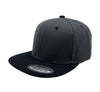 Unbranded Wool Snapback Hat, Blank Flat Bill Cap