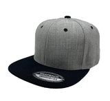 Unbranded Wool Snapback Hat, Blank Flat Bill Cap