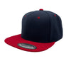 Unbranded Wool Snapback Hat, Blank Flat Bill Cap