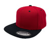 Unbranded Wool Snapback Hat, Blank Flat Bill Cap