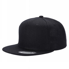 Unbranded Wool Snapback Hat, Blank Flat Bill Cap - 