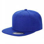 Unbranded Wool Snapback Hat, Blank Flat Bill Cap